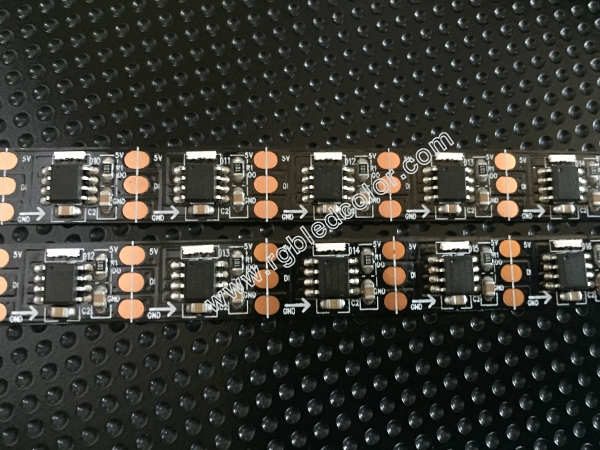 tiras llevadas de emisión laterales digitales 60led del rgb
