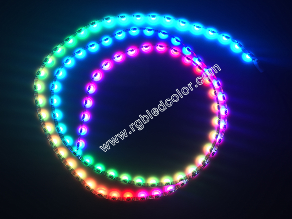 tiras llevadas de emisión laterales digitales 60led del rgb