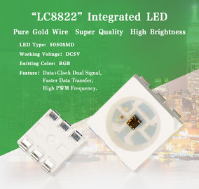 China Microprocesador de DC5V Digitaces RGB para los productos LC8822 Smart LED de la iluminación del control de programa LED proveedor