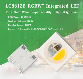 China 5050 la fuente de luz incorporada direccionable del chip CI de SMD RGBW para DIY llevó individualmente productos proveedor
