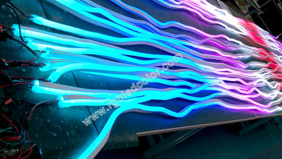 buy programe la prenda impermeable llevada neón digital controlable de la luz de tira del rgb IP67 online manufacture